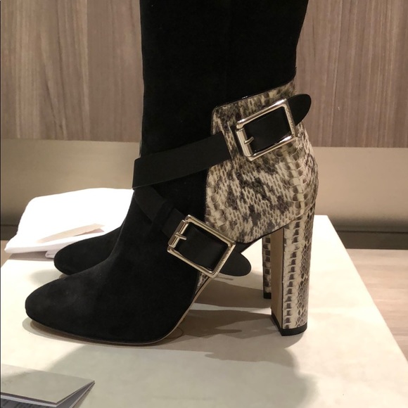 Jimmy Choo Doma snakeskin over knees boots - Picture 2 of 15
